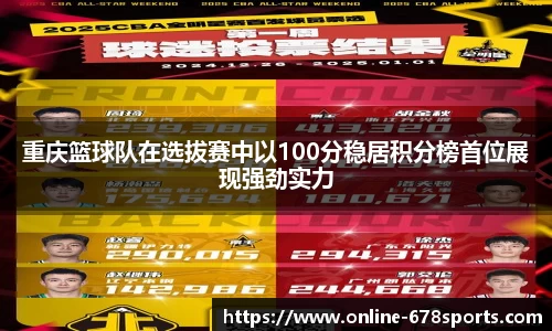 重庆篮球队在选拔赛中以100分稳居积分榜首位展现强劲实力